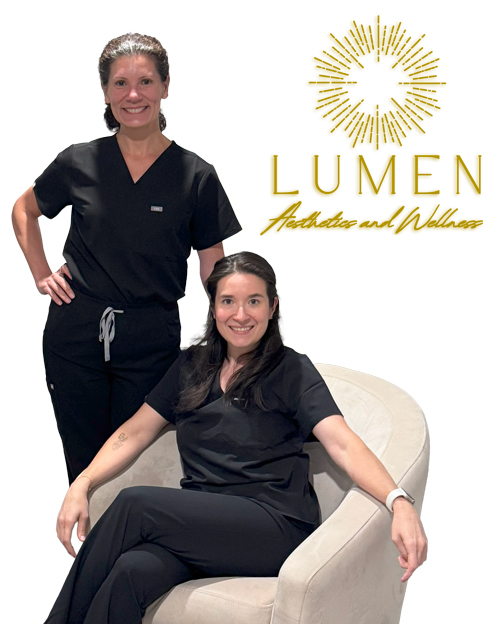 Michelle Keating-Sibel DNP, CRNP, FNP-BC and Cinthya Marquez Lobos MSN, CRNP, FNP-BC of Lumen Aesthetics and Wellness Michelle Keating-Sibel DNP, CRNP, FNP-BC and Cinthya Marquez Lobos MSN, CRNP, FNP-BC of Lumen Aesthetics and Wellness