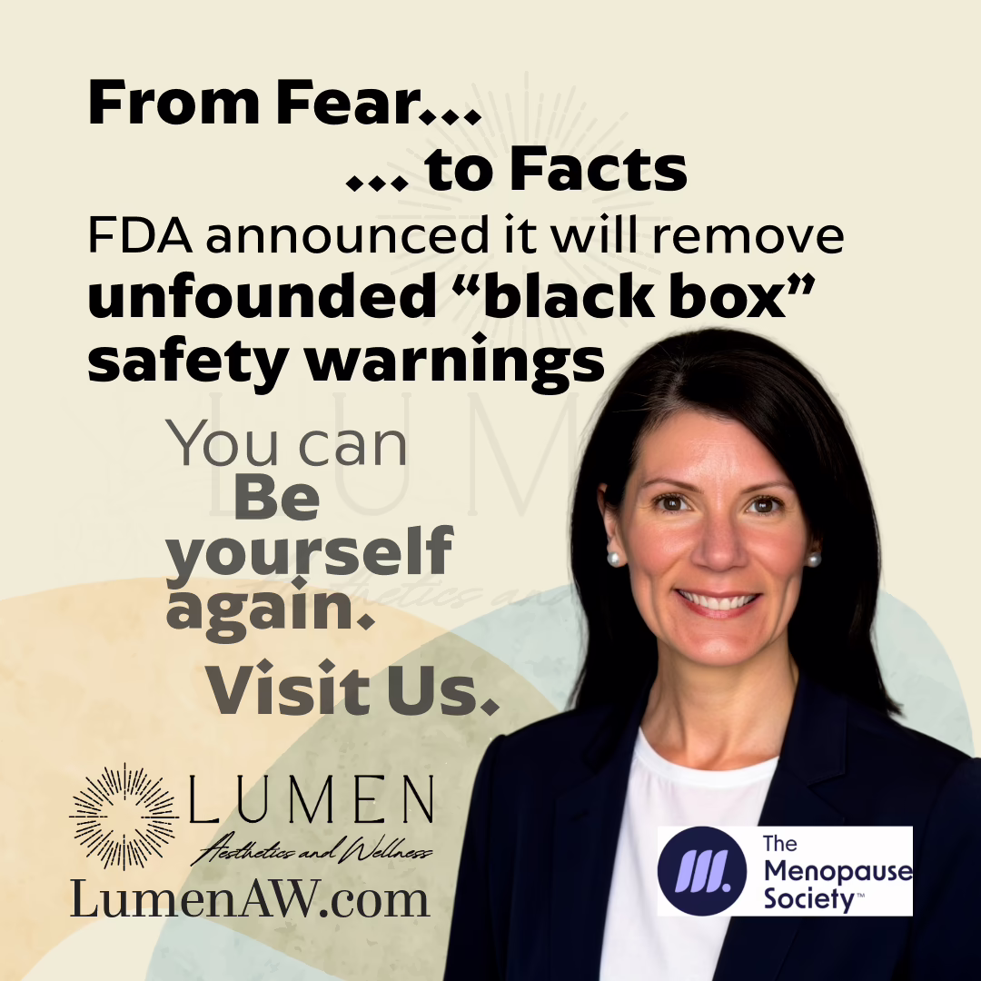 From Fear to Facts - Michelle Keating-Sibel Menopause Practitioner with The North American Menopause Society now known as The Menopause Society. FDA changes black box regulations for HRT