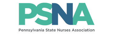 PSNA Logo PSNA logo with the text 'Pennsylvania State Nurses Association' beneath.