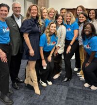 Group photograph of Michelle with fellow menopause advocates